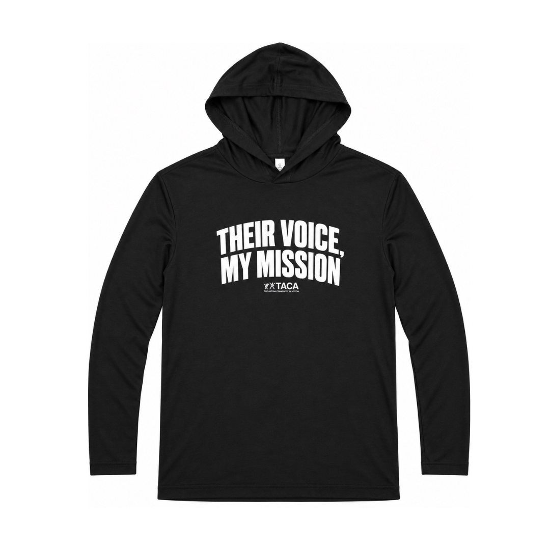 Their Voice, My Mission TACA Hooded Long Sleeve T-Shirt